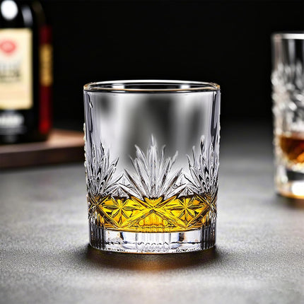 HOSCK 2-PACK of 360ml Whiskey Glasses/Wine Glass Cups for Whiskey, Beer, Cocktail, Juice