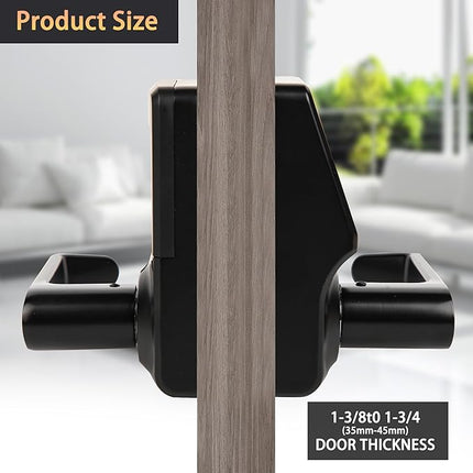 Keyless Door Lock with Touchscreen Keypad, Easy Installation, Battery Reminder