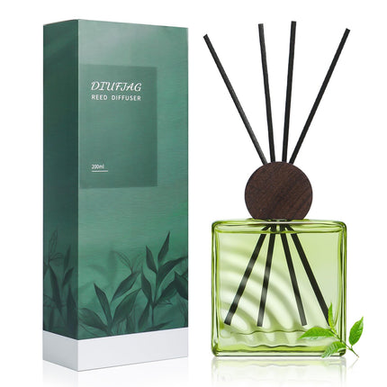 DIUFJAG 6.76 oz /200ml Black Tea Gardenia Diffuser Freshner, Last up to 40 days