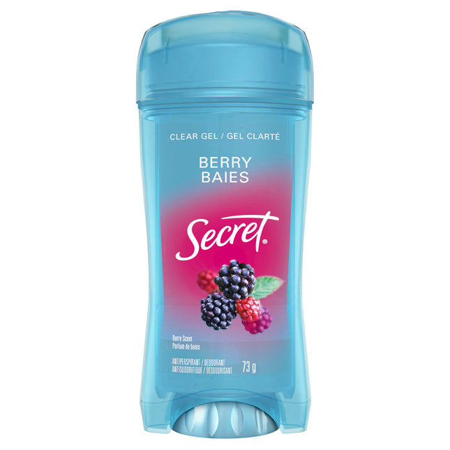 Secret Clear Gel Antiperspirant and Deodorant, Berry Scent, 73 grams