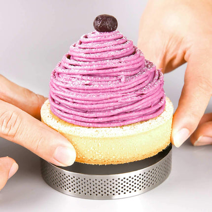 FANGSUN English Muffin Rings, Crumpet & Pastry Tart Rings, 5 Pack