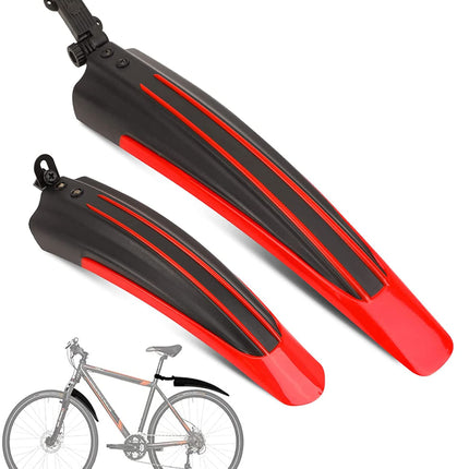 Bike Fenders Front and Rear Adjustable Easy to Install Fit for 20"/22"/24"/26"/700cc MTB BMX Mountain Road Bicycle OVTSPO