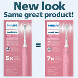 Philips Sonicare 4100 Power Toothbrush, Rechargeable Electric Toothbrush with Pressure Sensor, Deep Pink HX3681/26