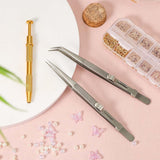 3pcs Gripper Tool, Premium Aluminum Alloy Chip Pickup Tool & 2pcs Tweezers Piercing Ball Tool Piercing Claw Tools