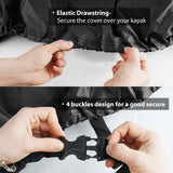 Waterproof Kayak Cover, 15 FT-16.4 FT Canoe Covers (Camouflage Pattern)