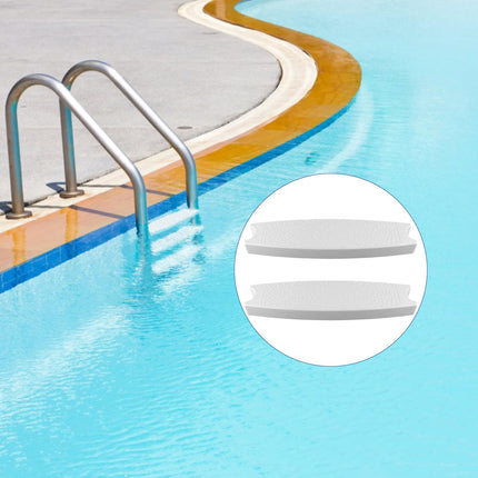3 Pcs Pool Ladder Steps, Heavy Duty Plastic Swimming Pool Ladder Pool Ladder Steps Replacement with 6pcs Screws for Most In-Ground & Above-Ground Ladders (White)