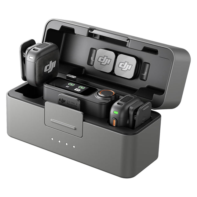 DJI Mic 3 (2 TX + 1 RX + Charging Case), Wireless Microphone