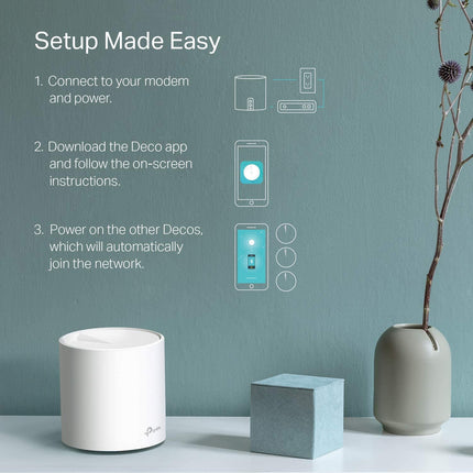 Deco X20 AX1800 WiFi 6 Mesh System, 3-Pack