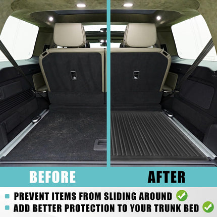 BestEvMod for Rivian R1S All Weather Trunk Mat Protection Accessories, 3D Cargo Liner TPE Material Compatible with Rivian R1S 2022-2024 2025 Interior Accessories