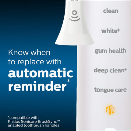 Philips Sonicare DiamondClean Replacement Brush Heads, White, 2 Pack, HX6062/92