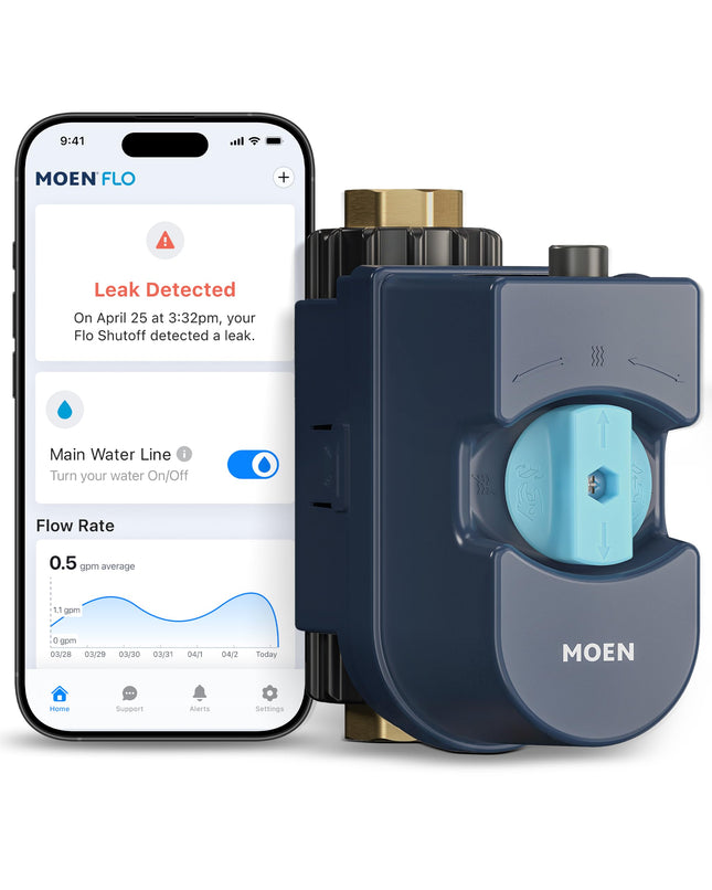 Moen 900-001 Flo by Moen 3/4-Inch Smart Water Monitor and Shutoff