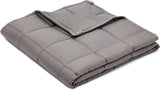 Amazon Basics Kids Cotton Weighted Blanket and Micromink Cover - 7-Pound, 41" x 60", Gray/Gray