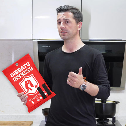 1 Pack Fire Blanket for Home and Kitchen,Emergency for Small Fire,Reused,Easy Use