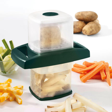Starfrit Easy Fries Fry Cutter, Large Cutting Surface Makes 42 Sticks Per Cut, Non-Slip Base, Dishwasher Safe, Perfect for Homemade French Fries, Vegetables, Fruits & Cheese Sticks
