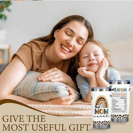 Great Mom Gifts for Women, Birthday Gifts for Mother from Daughter, Thanksgiving Presents Ideas for New Mom Mommy, Christmas Gifts with 20 Oz Insulated Tumbler