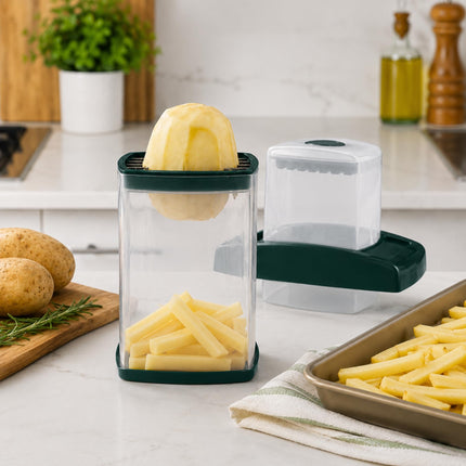 Starfrit Easy Fries Fry Cutter, Large Cutting Surface Makes 42 Sticks Per Cut, Non-Slip Base, Dishwasher Safe, Perfect for Homemade French Fries, Vegetables, Fruits & Cheese Sticks