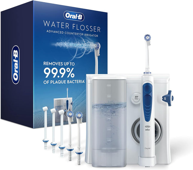 Oral-B Water Flosser, Oral Irrigator Handle with 6 Nozzles
