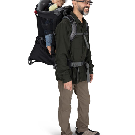 Osprey Poco Child Carrier Backpack - Adjustable Travel Baby Carrier with Sunshade - Comfortable Hiking Carrier for Toddlers, Koreset Green
