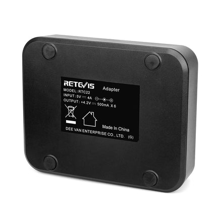 Retevis RTC22 Six-Way Walkie Talkie Charger ONLY, 1 Pack
