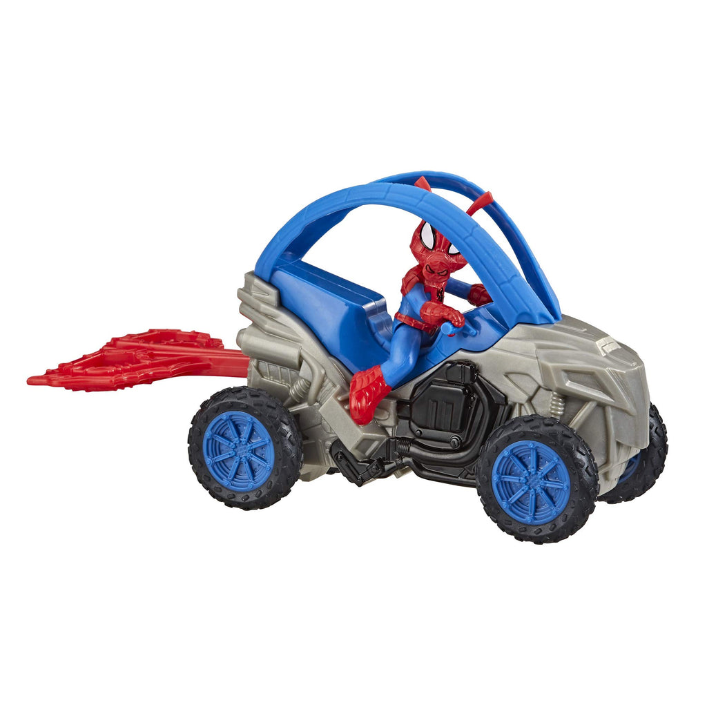 Marvel Spider-Man: Spider-Ham Stunt Vehicle 6-Inch-Scale Super Hero Action Figure and Vehicle Toy Great Kids for Ages 4 and Up