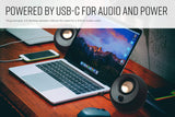 (NEW OPEN) Creative Pebble 2.0 USB-Powered Desktop Speakers with Far-Field Drivers and Passive Radiators for PCs and Laptops