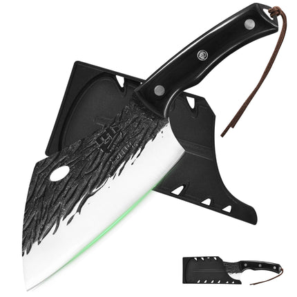 FULLHI High Carbon Steel Forged Cleaver Knife, X004CFUSZR