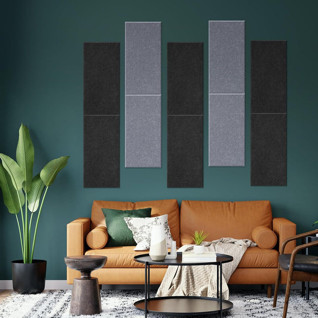 YLCHom 6 PCS 23.6" x 11.8" x 0.4" Acoustic Panels