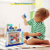 5 in 1Wooden Activity Cube, Montessori Magnetic Fishing Game Toy for Toddlers,Stacking Fine Motor Skills Toys for Kids Preschool Learning Toys T125