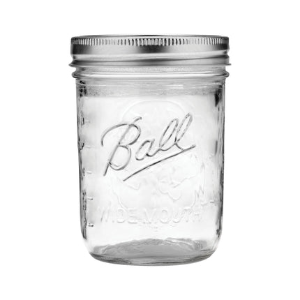 Ball Wide Mouth Pint Mason Jars with Lids & Bands | 16-oz | 2-Pack