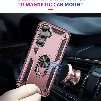 CQUIK Phone Case for Samsung Galaxy S23 FE 5G Case with Ring Stand Magnetic Kickstand for Samsung Galaxy S23 S23 FE