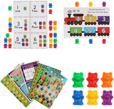 Aomola Rainbow Counting Bears Activity Set 83PCS Number Color Recognition Games Educational Toys with Cups and Cards T54