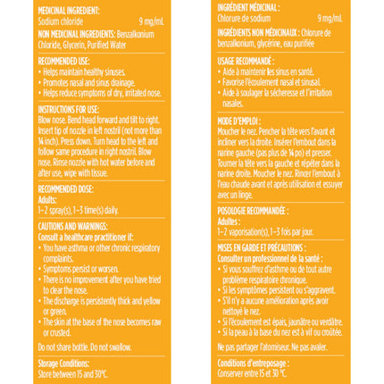Salinex Adults Congested & Itchy Noses Daily Nasal Care for Allergy & Cold Relief, 30 mL