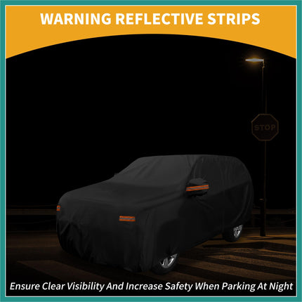 ATOCOVER Car Cover Waterproof All Weather Sun Rain Protection Full Exterior Cover for Ford Expedition Black with Left Side Zippers Vehicle Supplies