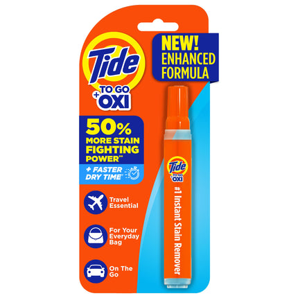 Tide To Go Tide Pen Instant Stain Remover Pen & Spot Cleaner, Portable & Travel-Friendly, Works on Food & Drink Stains, 1 Count Pack