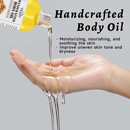 Organic Coconut Oil Body Oil for Dry Skin - Sweet Almond & Coconut Oils Blend, Moisturizing, Nourishing & Aromatic Skin Care Treatment for Women & Men, Hydrating & Non-Greasy (4.06FL.OZ, Organic Coconut)