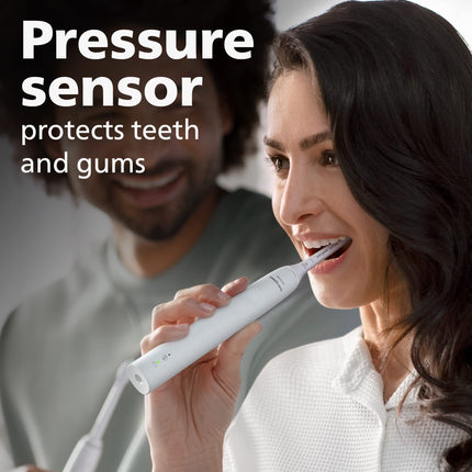Philips Sonicare 3100 Rechargeable Electric Toothbrush with Pressure Sensor, White HX3681/03