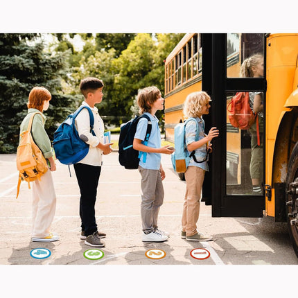 36PCS Floor Number Stickers for Classroom Lining up,4" Classroom Floor Self Adhesive Stickers Line up Number Spot Markers Decals for Back to School Kindergarten Preschool Elementary Supplie