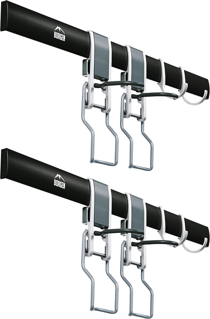 Borgen bike wall mount for 4 Bikes with Accessories