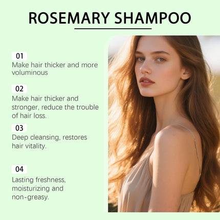 Rosemary Shampoo for Hair Thickening and Growth, ﻿Rosemary Hair Growth Serum Shampoo, Hydrolyzed Keratin Shampoos For Strengthening And Repair,Volumizing For Fine Or Thin Hair