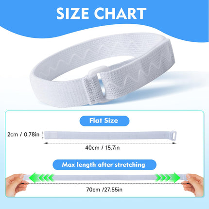 SorealGroup 6PCS Leg Bag Straps with Anti-Slip Silicone Strip & Adjustable Buckle | 45cm-75cm Elastic Fit | Standard 2.0cm Width Compatible with Catheter Leg Bags | Nylon Cotton Reusable