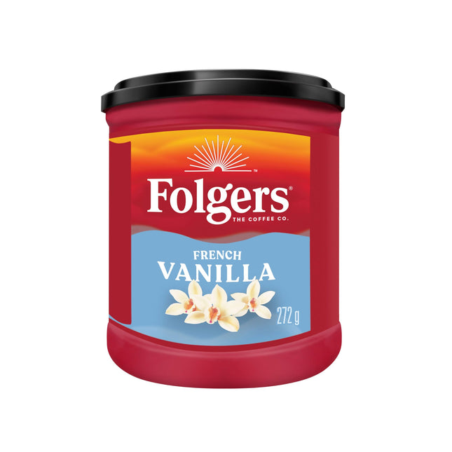 Folgers 1-PACK French Vanilla Roast Coffee, Small Can, 272 g