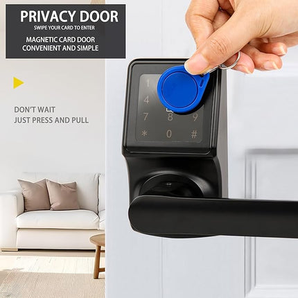 Keyless Door Lock with Touchscreen Keypad, Easy Installation, Battery Reminder