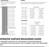Deconovo Pure White 50% Room Darkening Curtains, Patio Door Blackout Curtains for Dining Room/Living Room/Bedroom, 52W x 84L Inch, 2 Panels