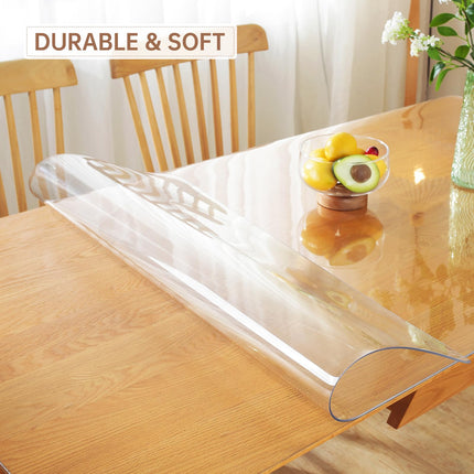 Warmstar 24x48" 2mm thick Clear PVC Rectangle Cover Protector Mat for Kitchen, Dresser, Dining Table, Desk X003VCEACT
