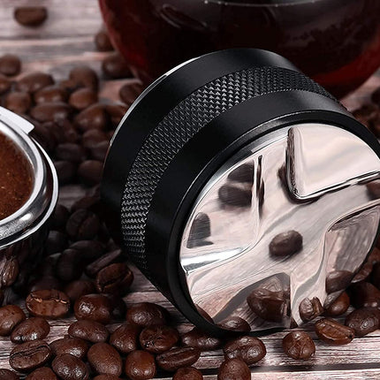 MIDOGAT Coffee Distributor & Tamper Espresso Distributor Dual Head Stainless Steel Coffee Tamper, Depth is Adjustable Both Sides (58mm)