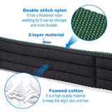 TSPRO Tactical Dog Collar 1.25 Inch Wide Dog Collar Strong Dog Collar Thick Dog Collar Heavy Duty Metal Buckle for 12.6-15.8 Inches Neck (Silver S)