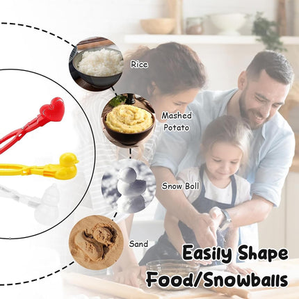 PopocolaLee 3D Animal Rice Molds Set Non-Stick Duck Rice Mold for Fun and Creative Meals Includes 3 Animal Shaped Molds