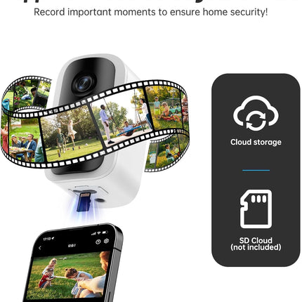 HEDNIC Q10 WIFI Rechargeable Battery Bullet Security Camera 4.0MP/Two Way Speaker
