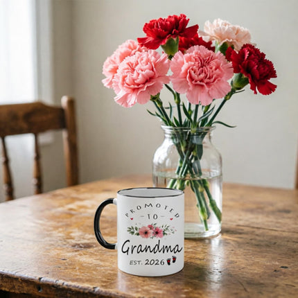 UgyDuky 11 Oz Promoted to Great Grandma 2026 Mug with Gift Box