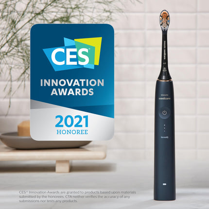 Philips Sonicare DiamondClean Prestige 9900, Rechargeable Electric Toothbrush with SenseIQ, Midnight, HX9990/12